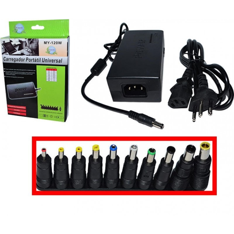 ADAPTADOR UNIVERSAL 11 PLUG 12V A 24V 120W