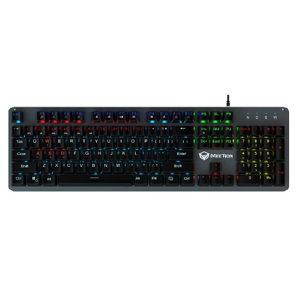 TECLADO GAMER MECANICO MEETION MK007 NEGRO