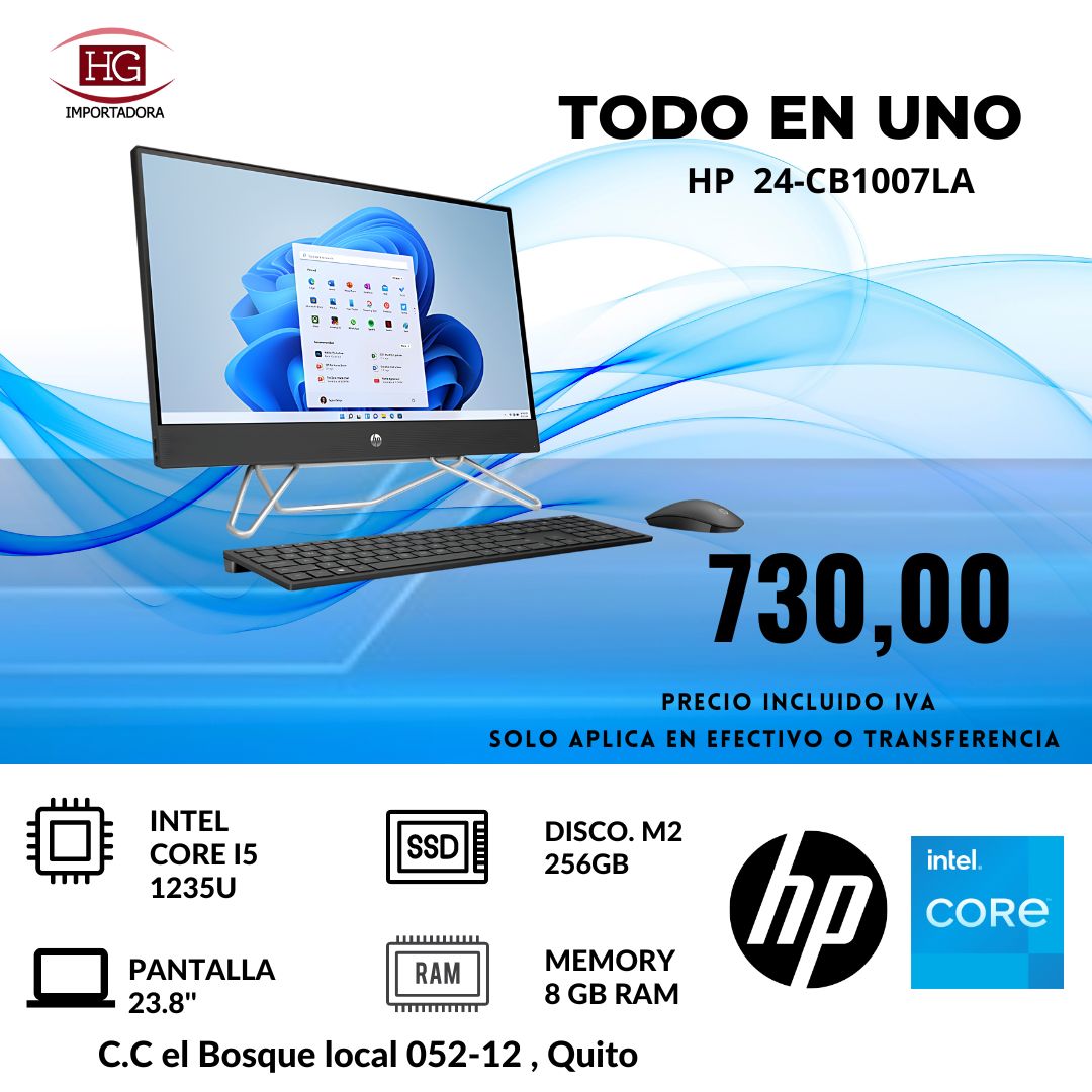 TODO EN UNO HP ALL IN ONE 24-CB1007LA