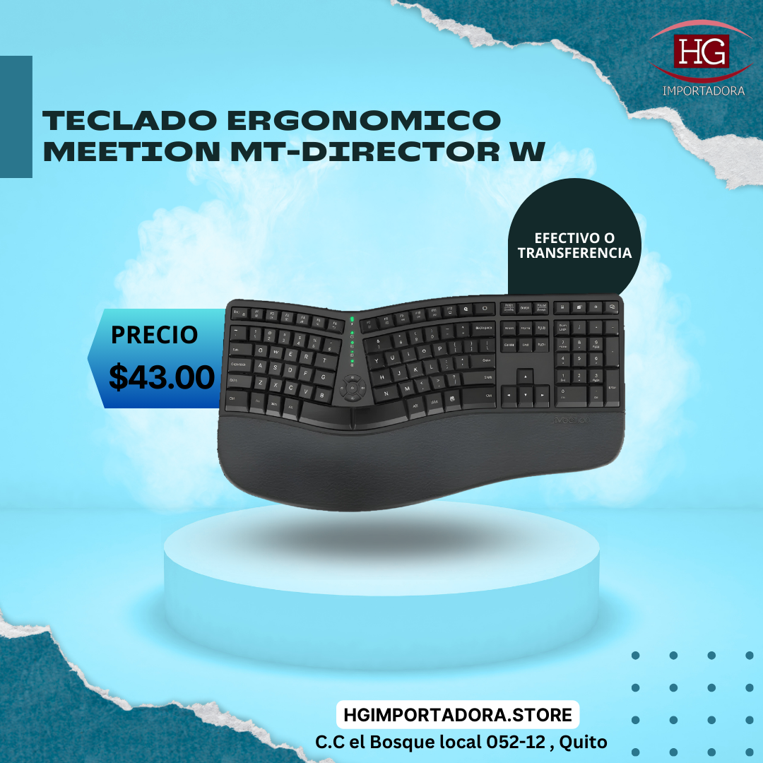 TECLADO ERGONOMICO MEETION MT-DIRECTOR W